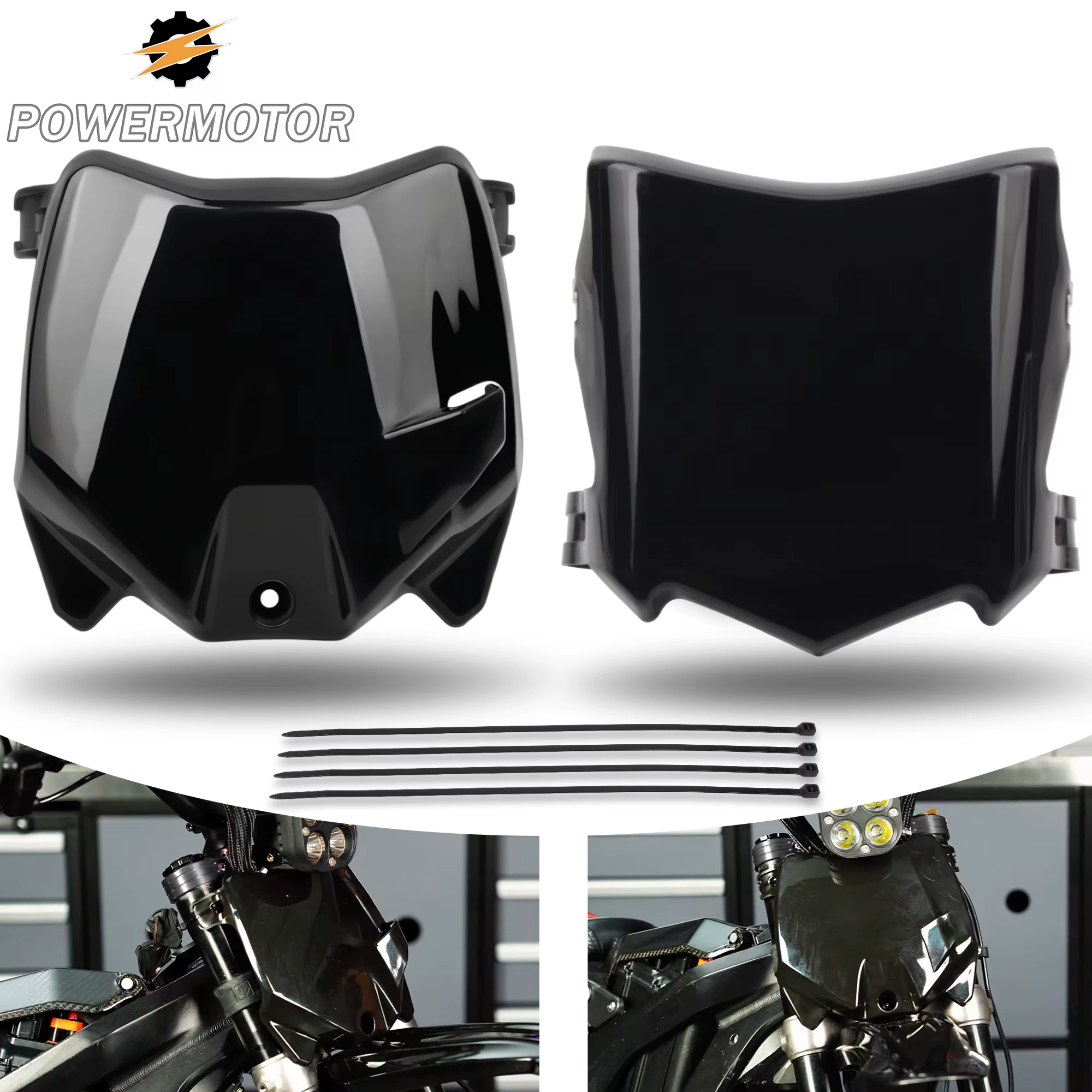 Plaque d'immatriculation avant pour moto électrique E-Bike Surron S X Stark Varg Talaria Sting Q20 DirtBike Motocross