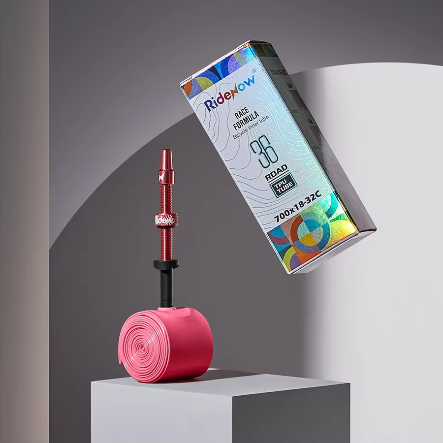 Ridenow Chambre à air en TPU 700c avec valve métallique améliorée à filetage externe