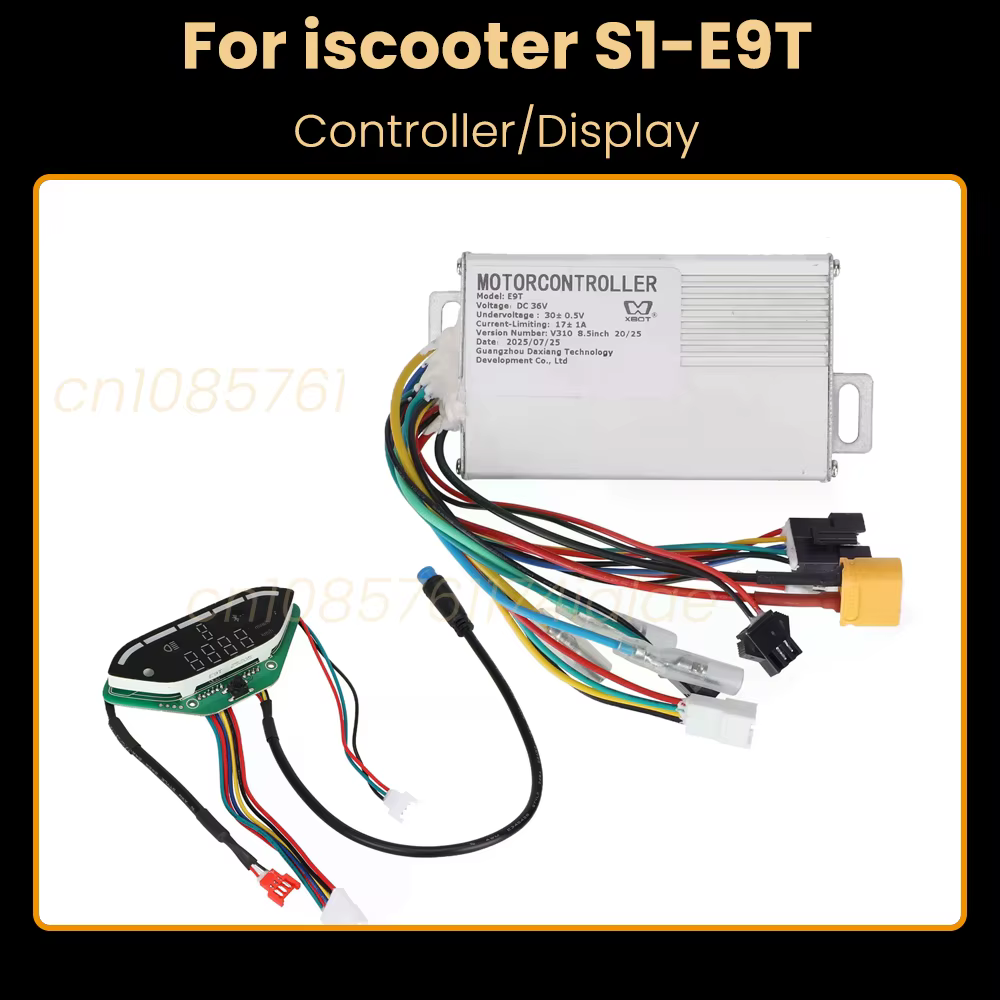 Tableau de bord pour Scooter électrique 36V 17a, contrôleur de frein unique pour Iscooter S1-E9T, accessoires de compteur d'affichage Bluetooth