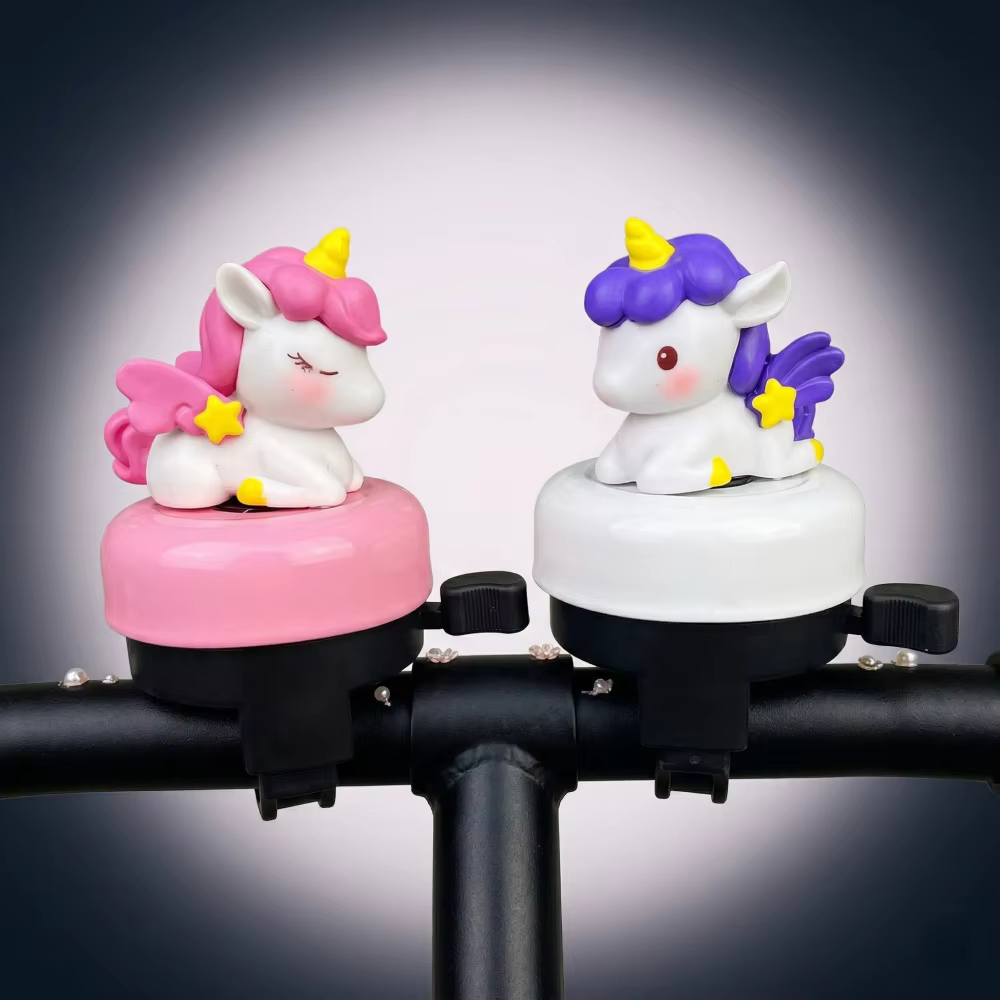 Sonnette de vélo à motif licorne