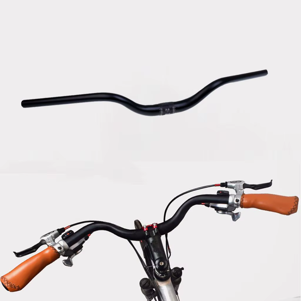 Guidon de vélo VTT Riser Bar rétro pour femmes 31,8x640mm Noir