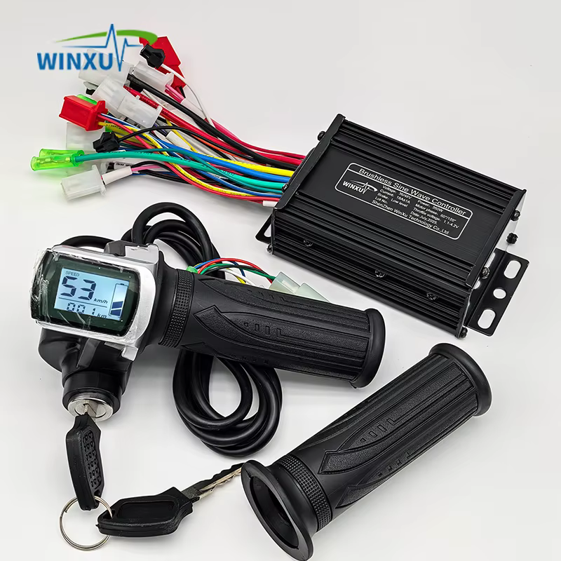 36V 48V 350W 18A e-scooter moteur sans brosse contrôleur d'onde sinusoïdale LCD affichage de vitesse accélérateur pour vélo électrique Scooter Tricycle