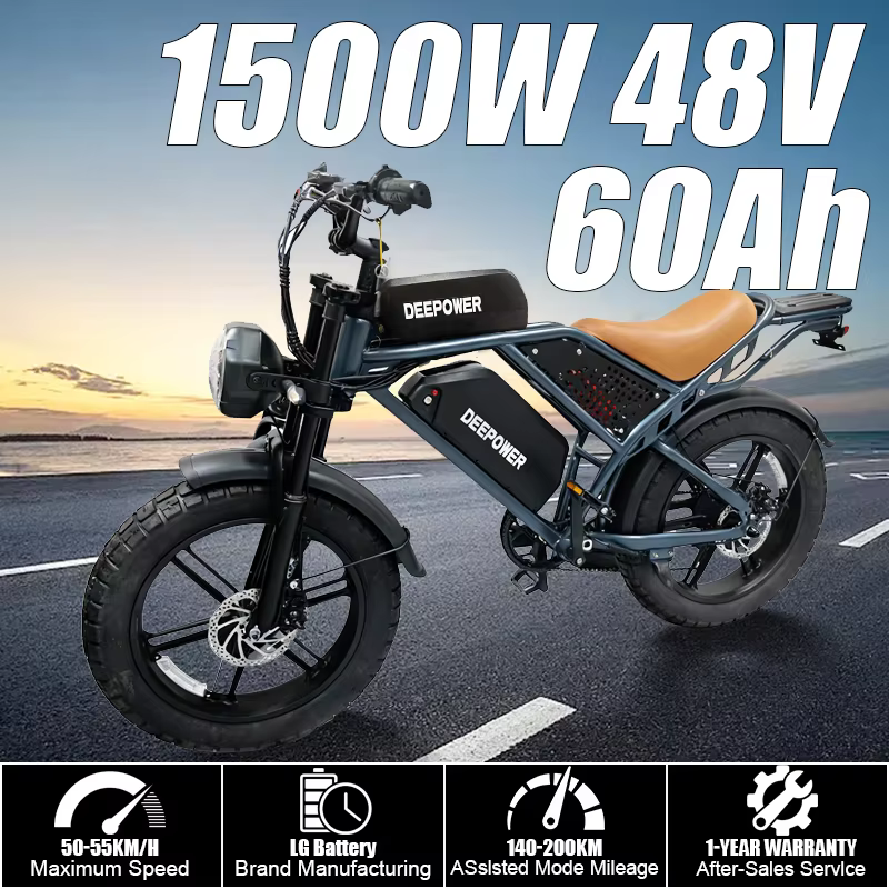 Vélo électrique QS7, moteur sans balais 1500W