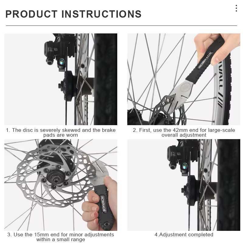 RIDERACE clé de Correction de frein à disque de vélo vtt outil d'alignement du Rotor
