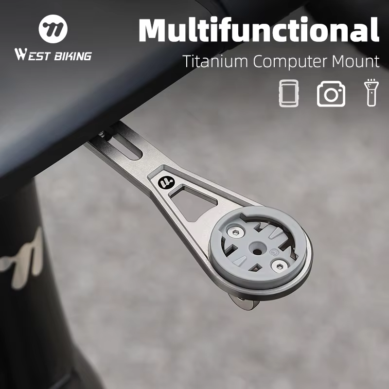 WEST BIKING – Support d'ordinateur de vélo en alliage de titane