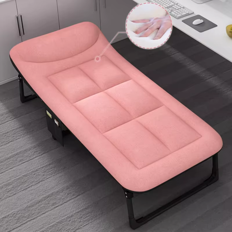 Lit pliant à jambes minimalistes, chambre moderne, princesse endormie, matelas de salon, accessoires de maison