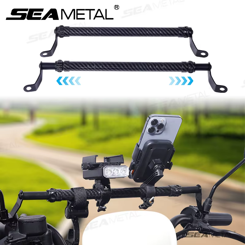 SEAMETAL barre d'équilibre de moto tige d'extension de guidon de Cycle électrique pour support de téléphone