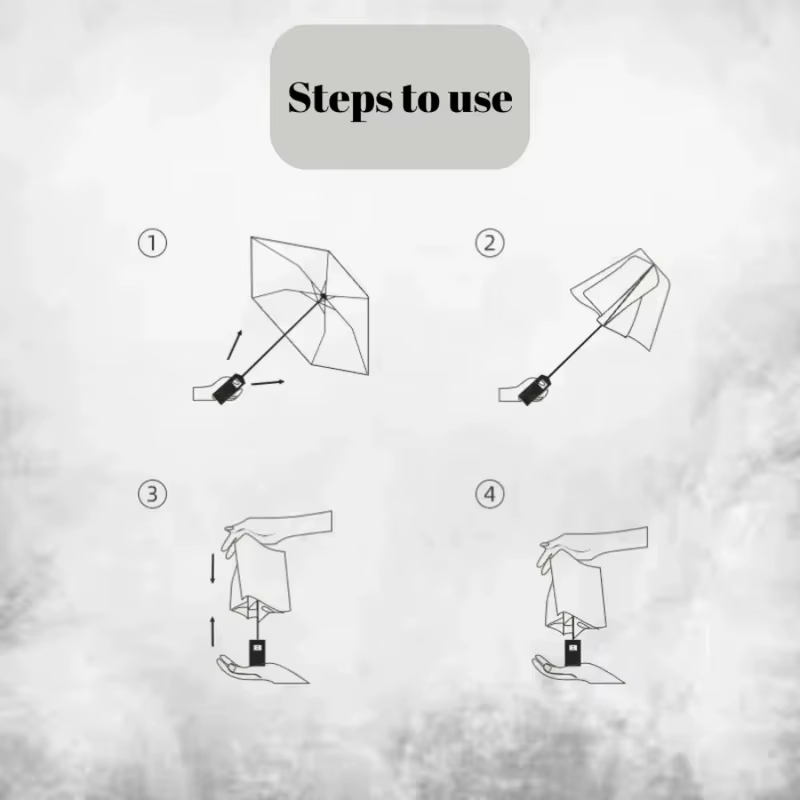 Parapluie pliant automatique grand format 24 baleines 106 cm, protection solaire et pluie pour hommes et femmes en extérieur