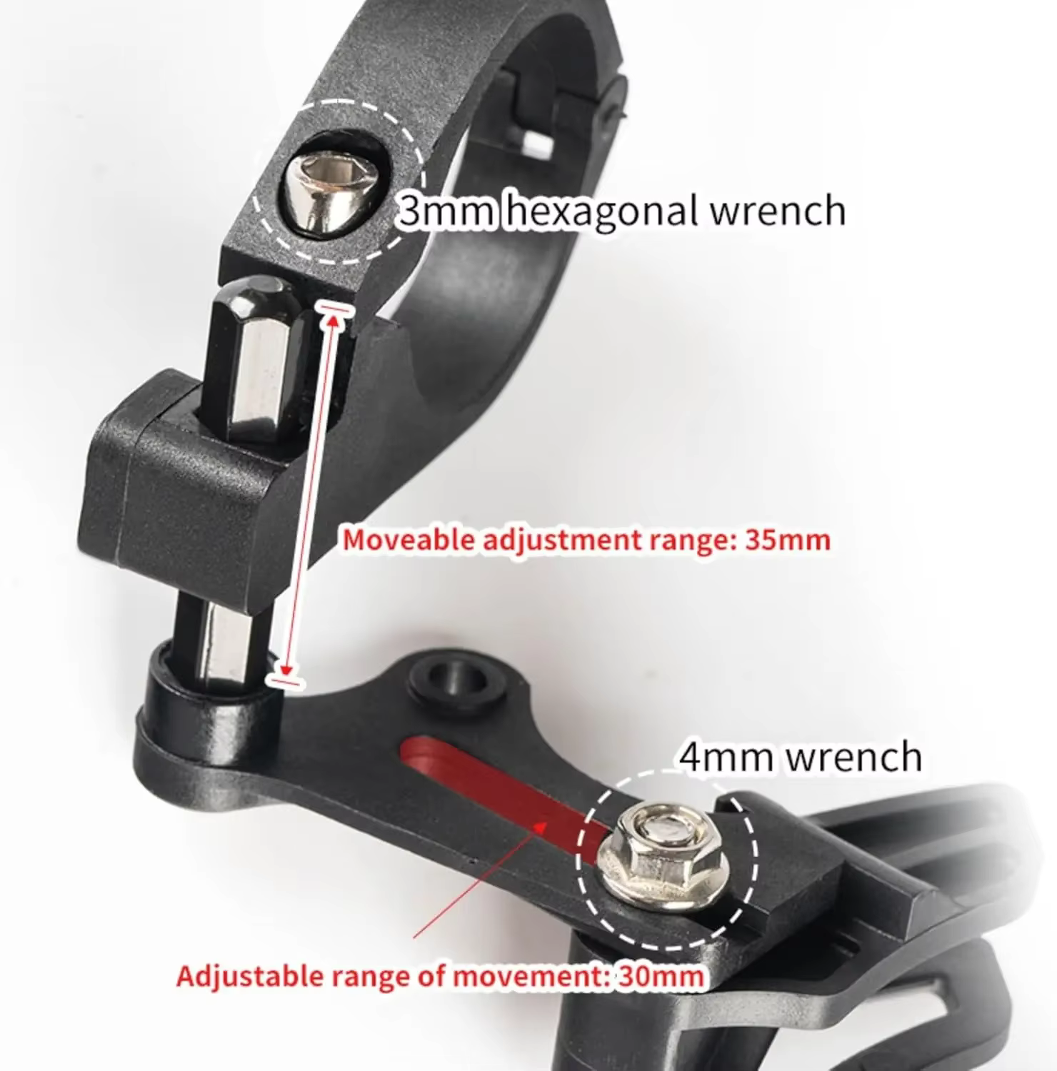 Guide de chaîne de vélo de montagne réglable