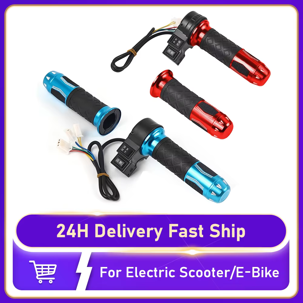 Poignée d'accélérateur en alliage d'aluminium pour vélo électrique/Scooter électrique