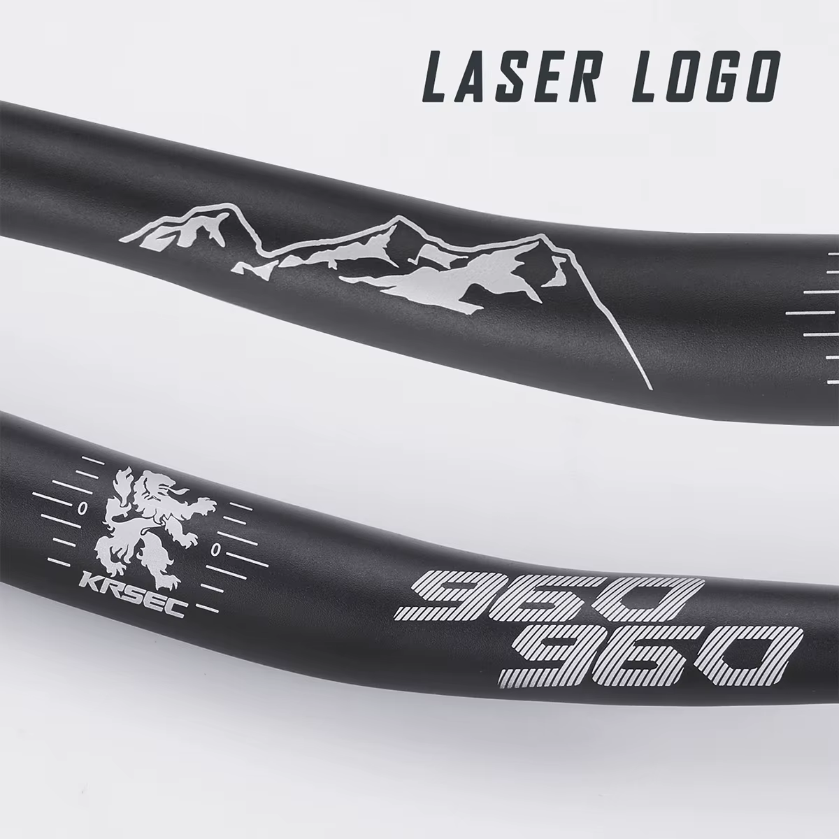 KRSEC 31.8mm VTT guidon en alliage d'aluminium vélo Riser