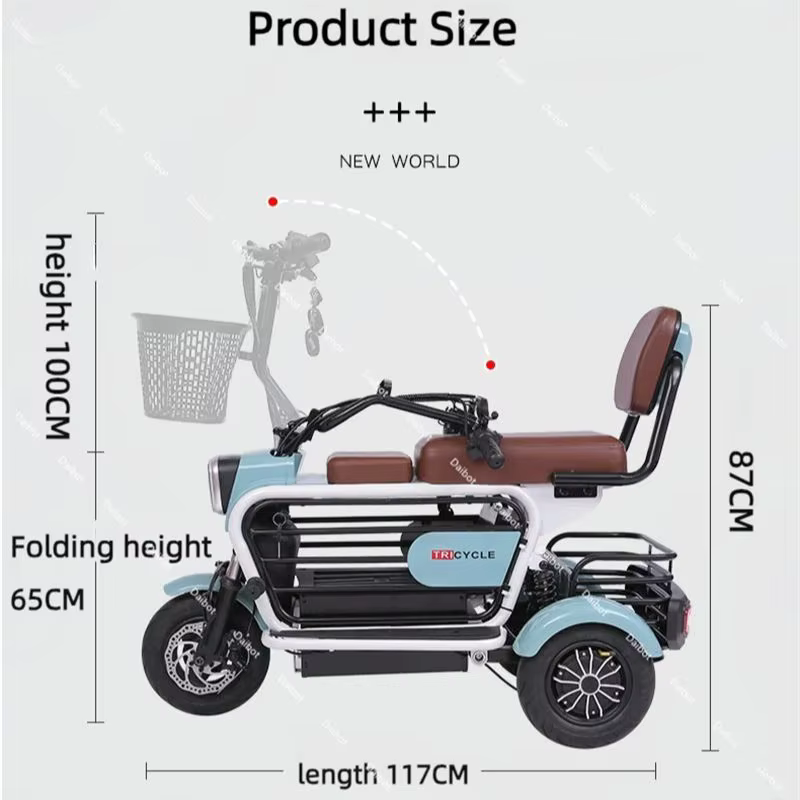 Trottinette Électrique Tout Terrain à 3 Roues pour Adulte
