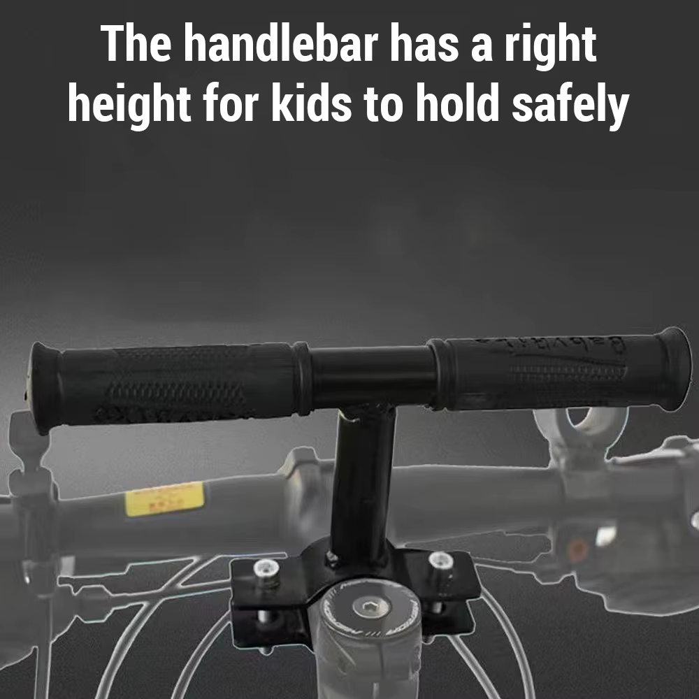 Sièges de vélo montés à l'avant avec guidon et pédales, pour enfants