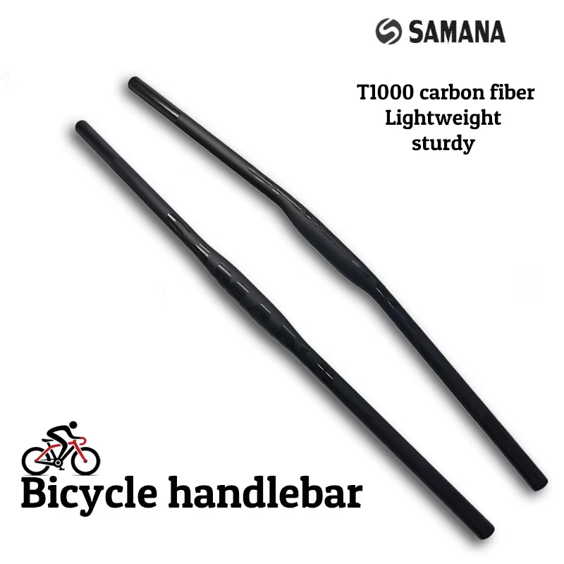 Guidon droit en fibre de carbone SAMANA pour VTT