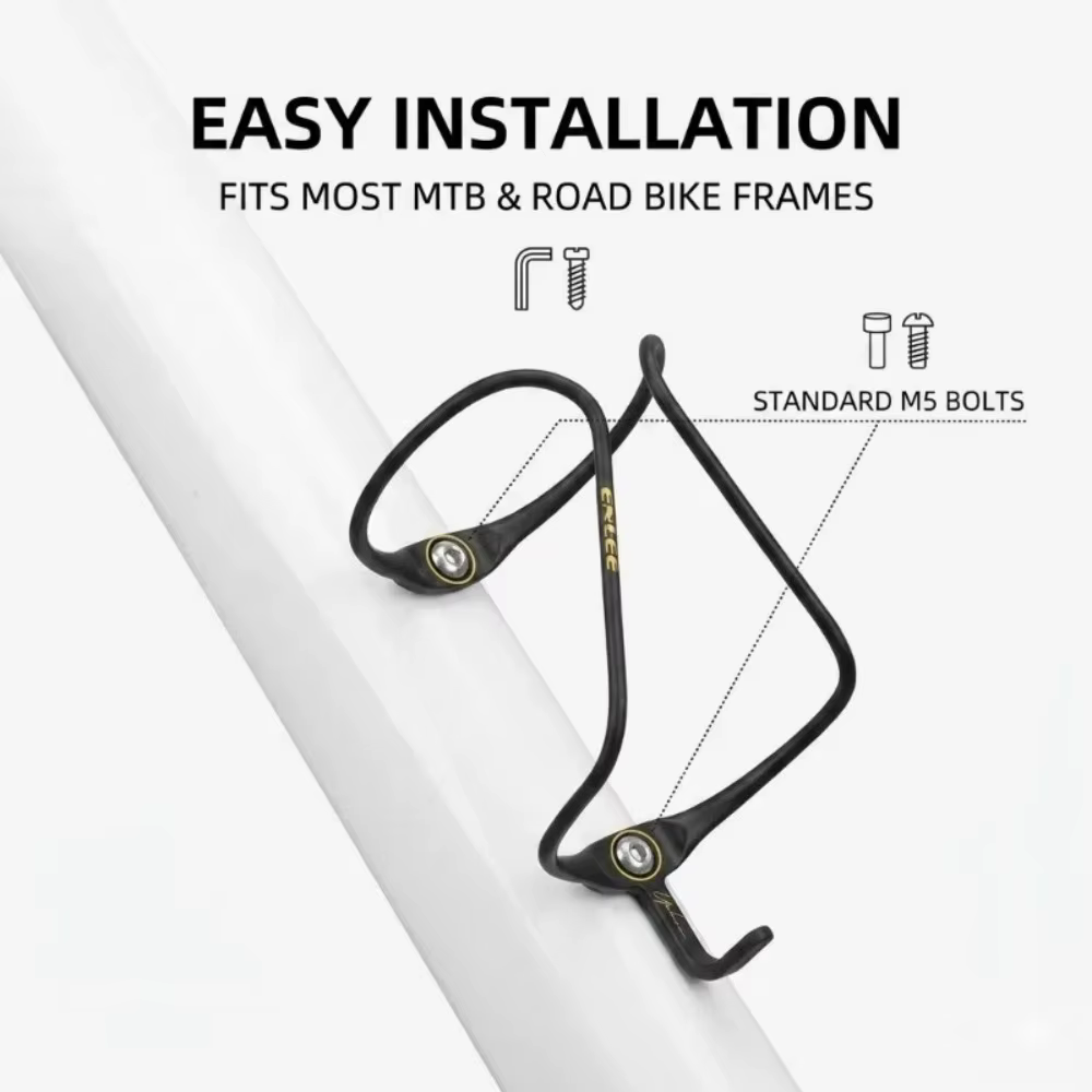Porte-bidon de vélo Enlee en fibre de carbone haute performance 9g