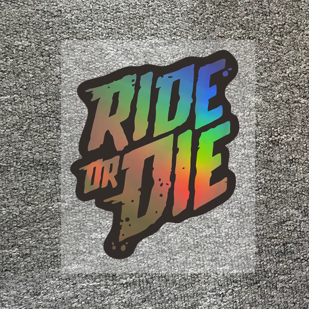 Ride or Die – autocollants de cadre de vélo