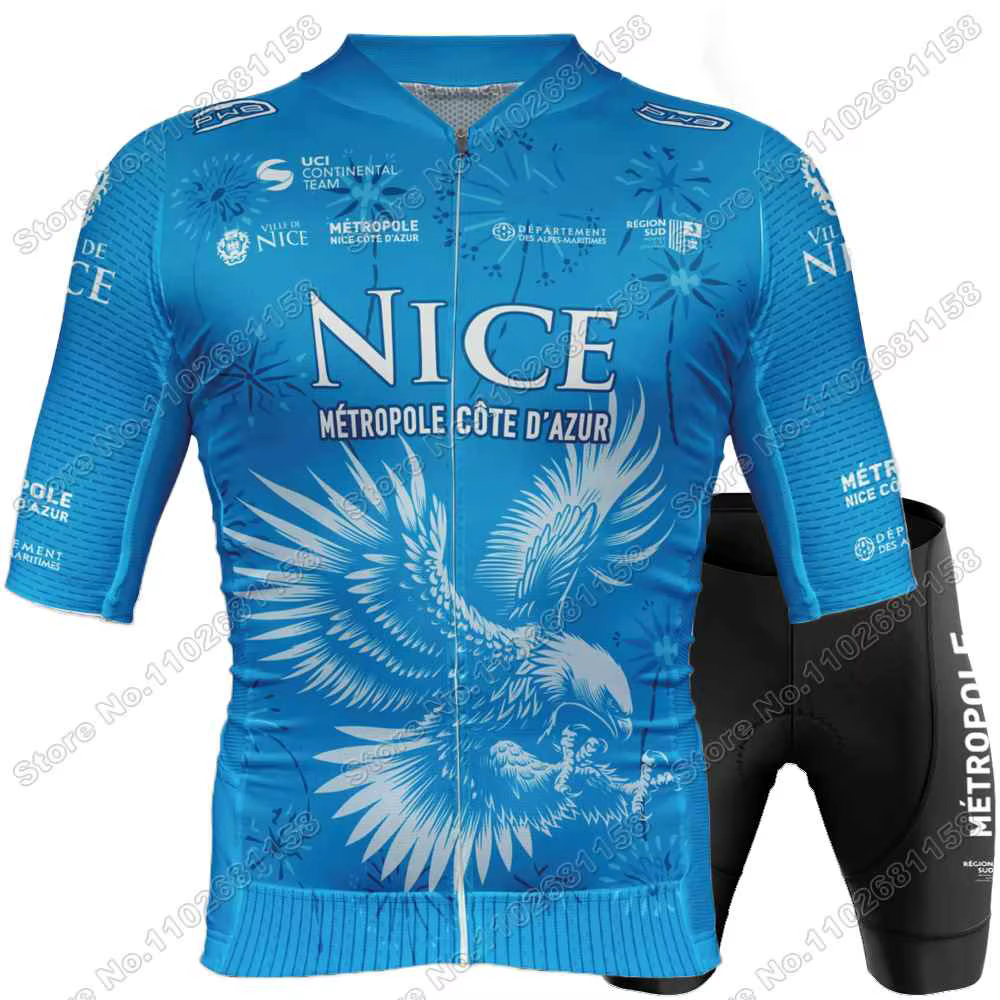 Maillot de cyclisme Team Nice Métropole Côte d'Azur 2025