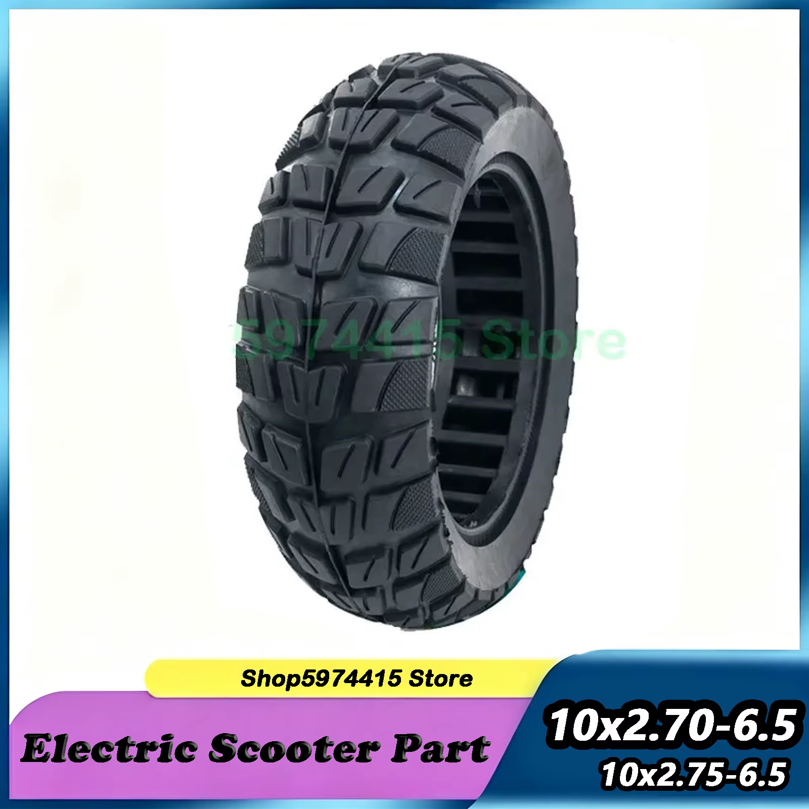Pneu solide de 10 pouces 10x2.75-6.5 10x2.70-6.5 10x2.75 adapté aux accessoires de pneus de trottinette électrique