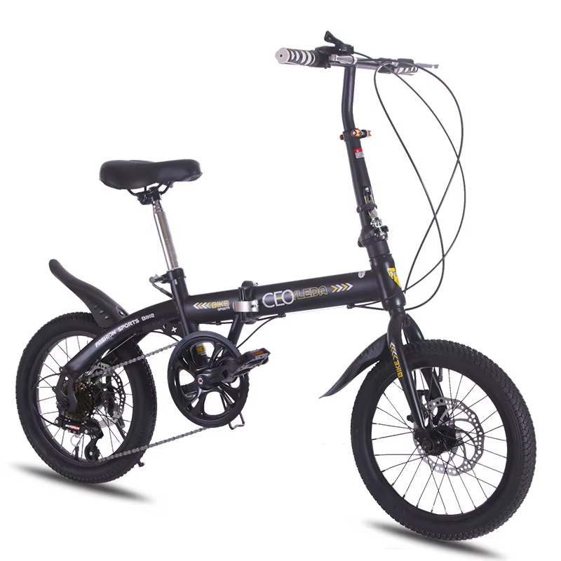 16 20 pouces 7 vitesses cadre en acier au carbone vélo hommes ou femmes léger pliable Cycle