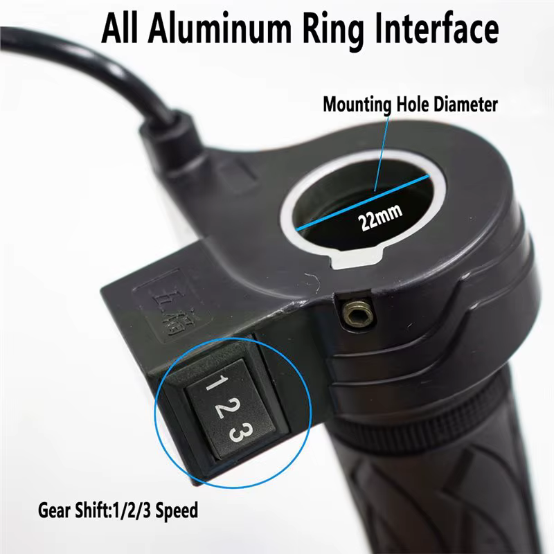 NOUVEAU - Accélérateur de guidon 3 vitesses pour vélo électrique et trottinette