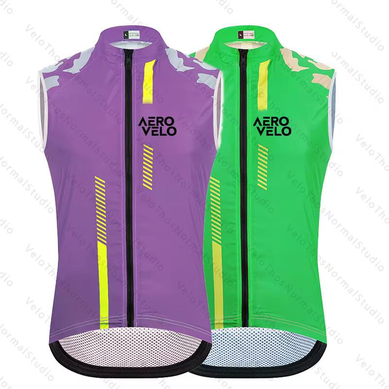 Gilet de cyclisme AERO VELO 2026 pour homme – Coupe-vent