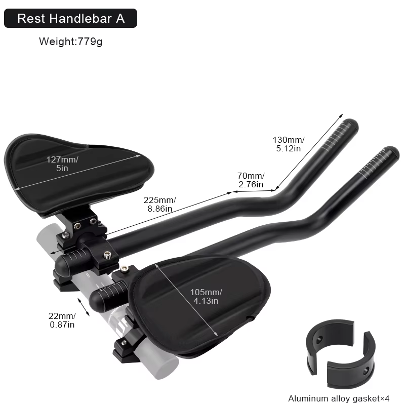 Extension de guidon de vélo TT