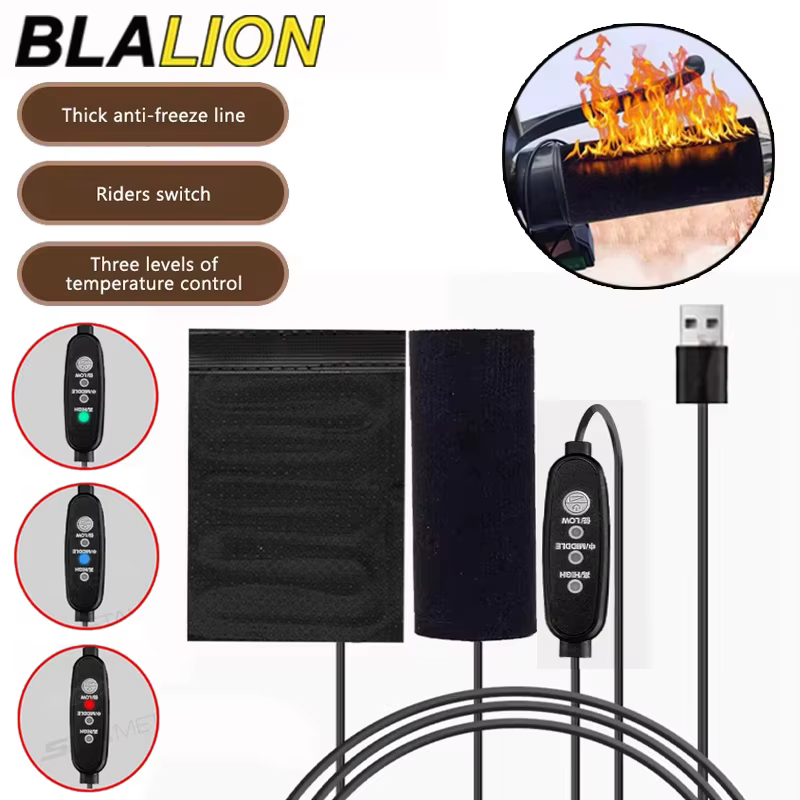 BLALION 12V 3 vitesses moto poignée chauffante réglable thermique e-bike ATV guidon chauffage plus chaud Kit