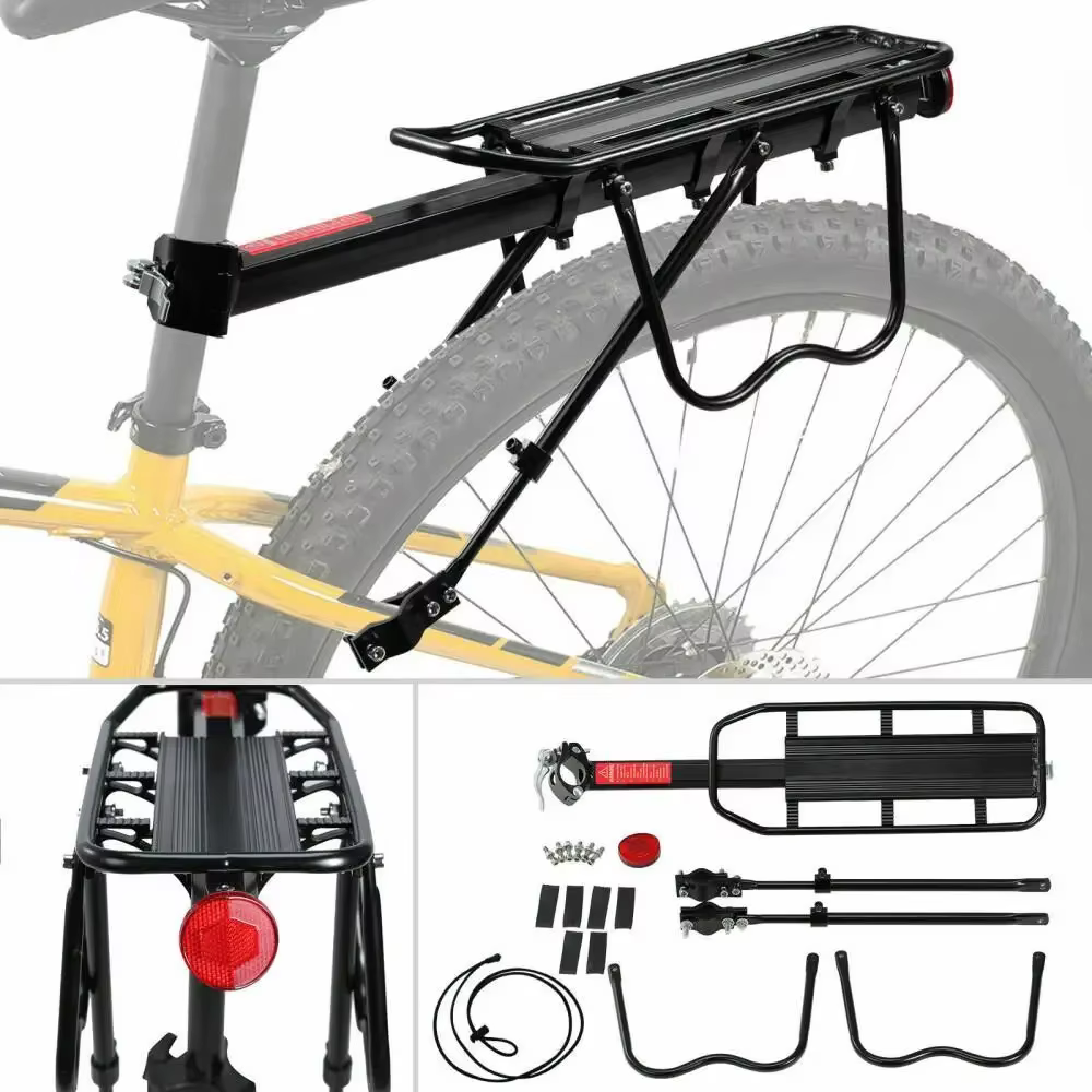 Porte-bagages arrière en alliage pour vélo de route et VTT