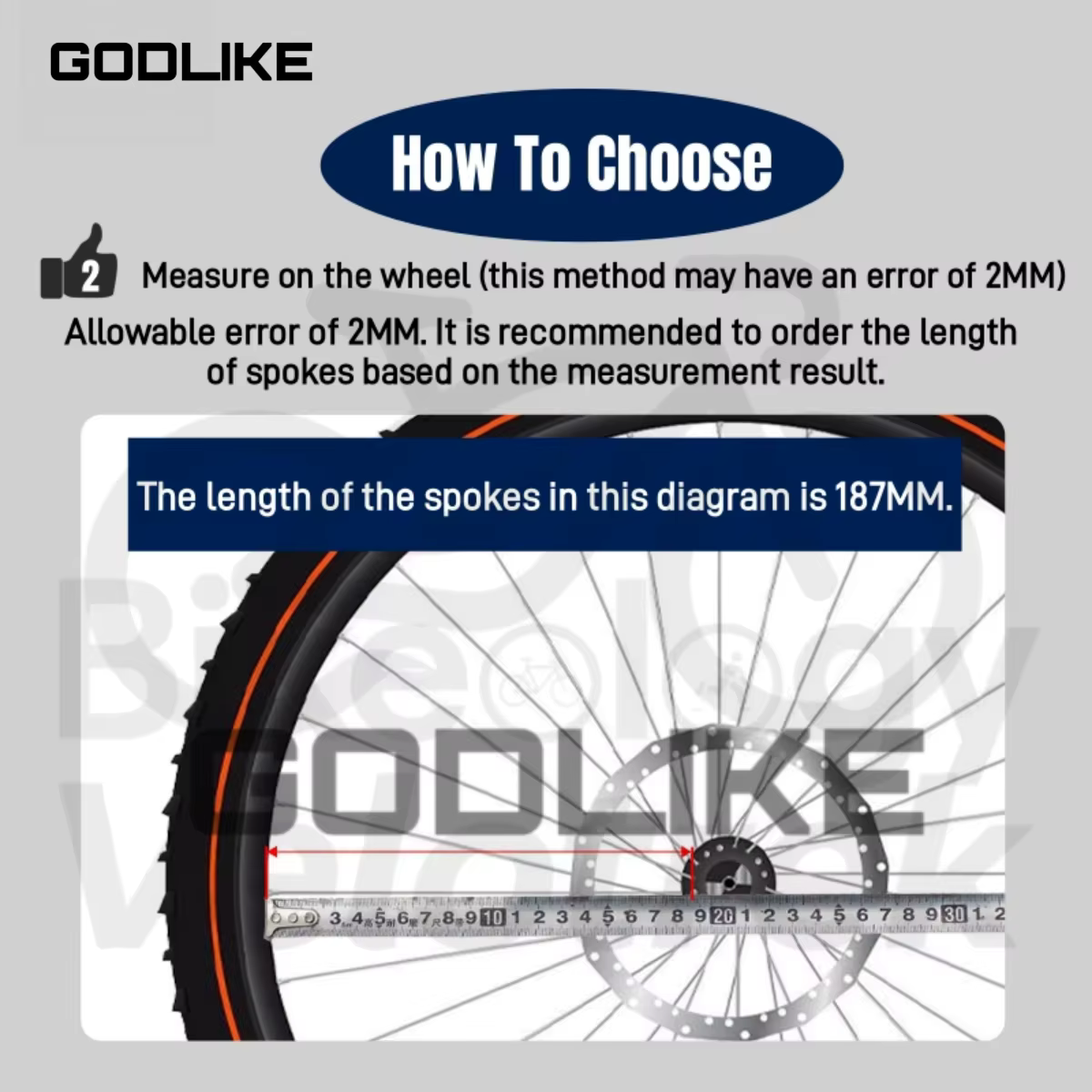 36 pièces rayons de vélo