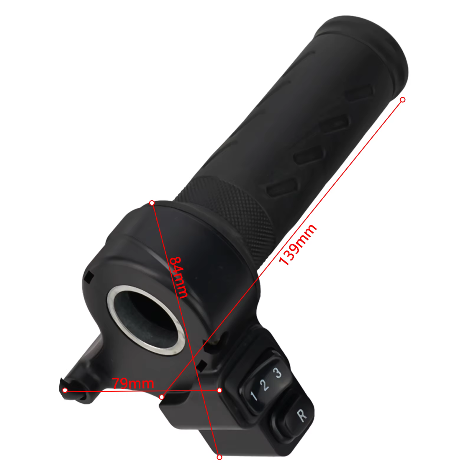 Accélérateur de vitesse EBikeTwist à 3 vitesses 24V 36V 48V 72V pour Scooter électrique guidon de vélo interrupteur