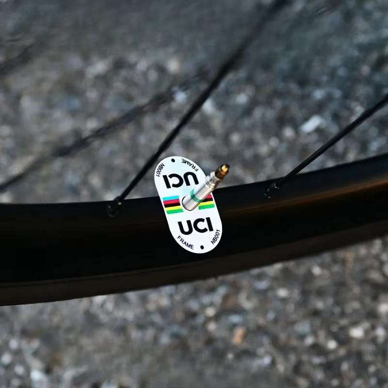 Autocollant de Valve de vélo certifié UCI