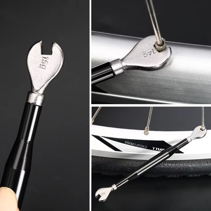 Clé à rayons de vélo en acier au carbone