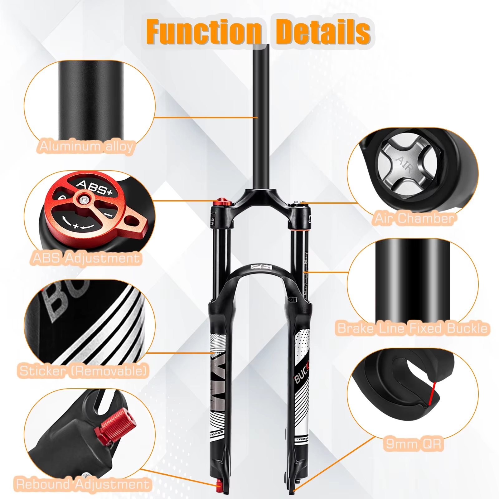 BUCKLOS fourche de vélo 26/27