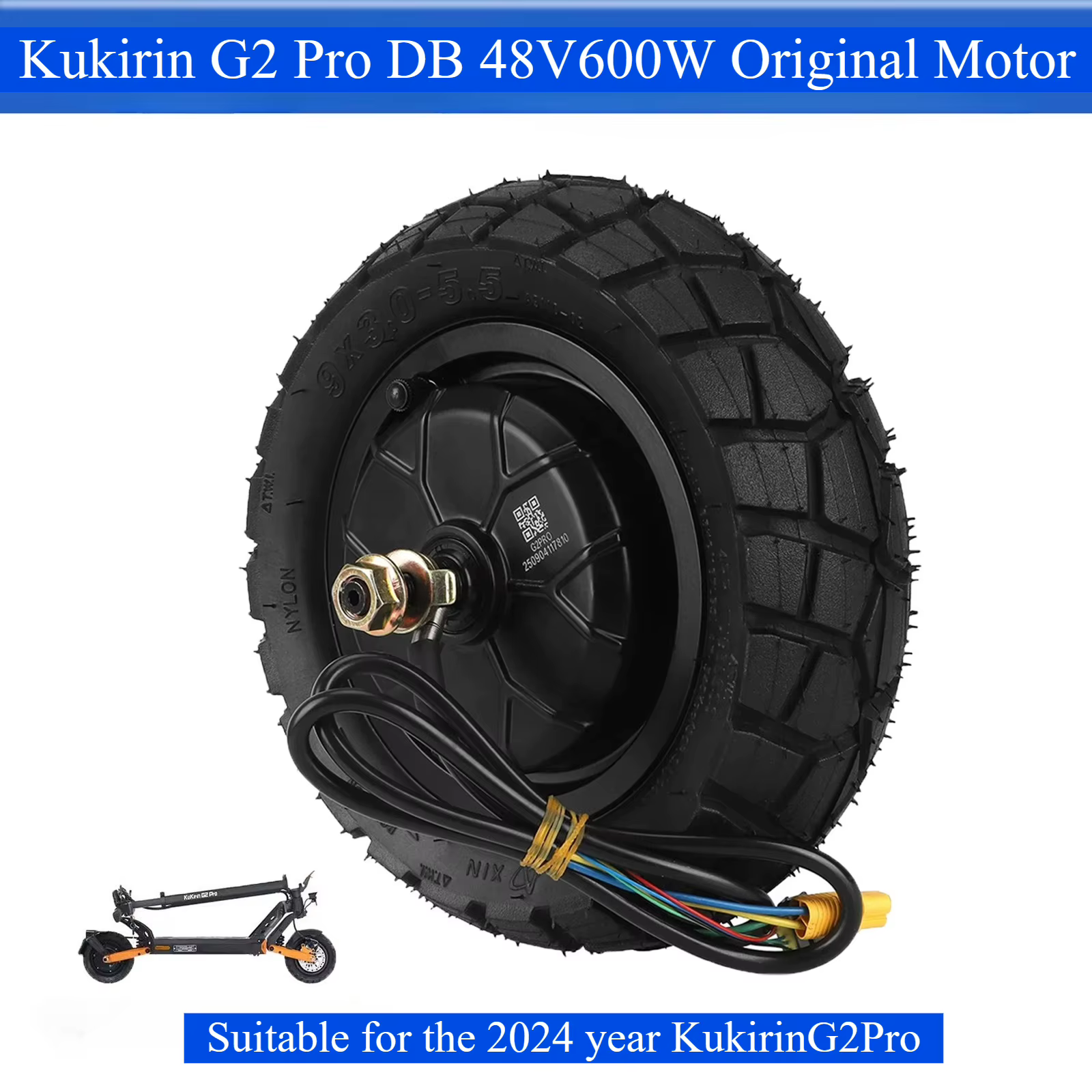 Moteur d'origine 48V 600W pour scooter électrique Kukirin G2 Pro 2024