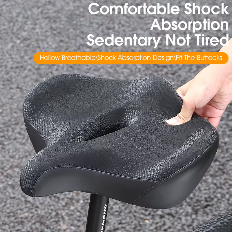 WEST BIKING-Selle ergonomique ultra large confortable pour vélo électrique