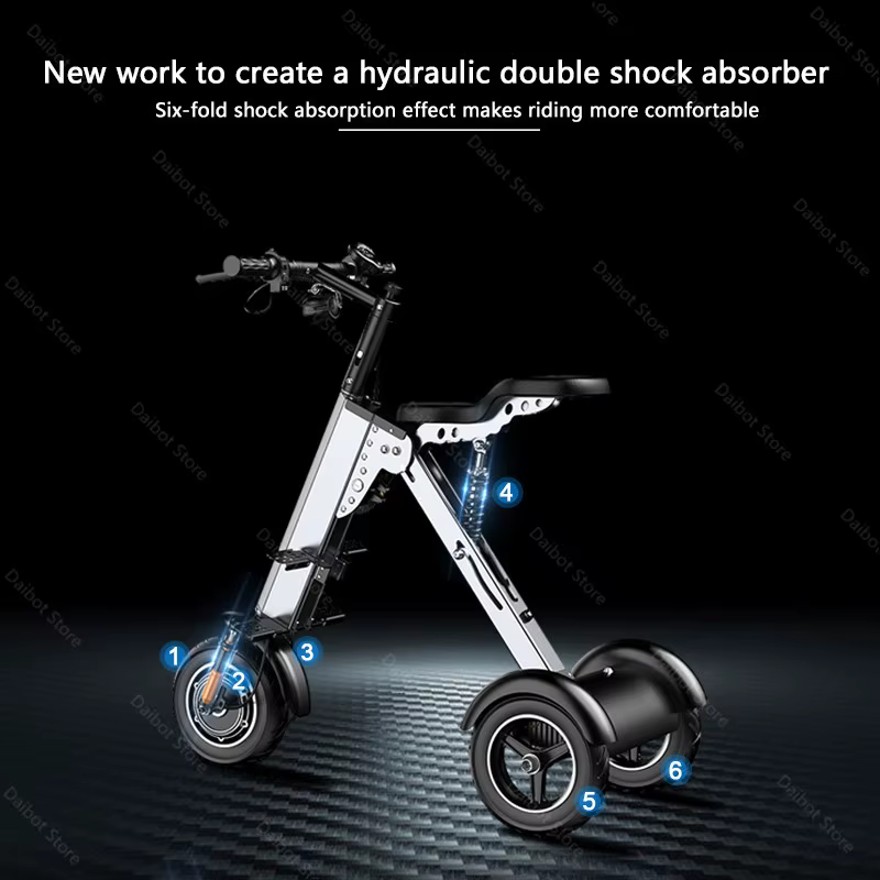 Trottinette électrique pliable légère avec siège pour femme