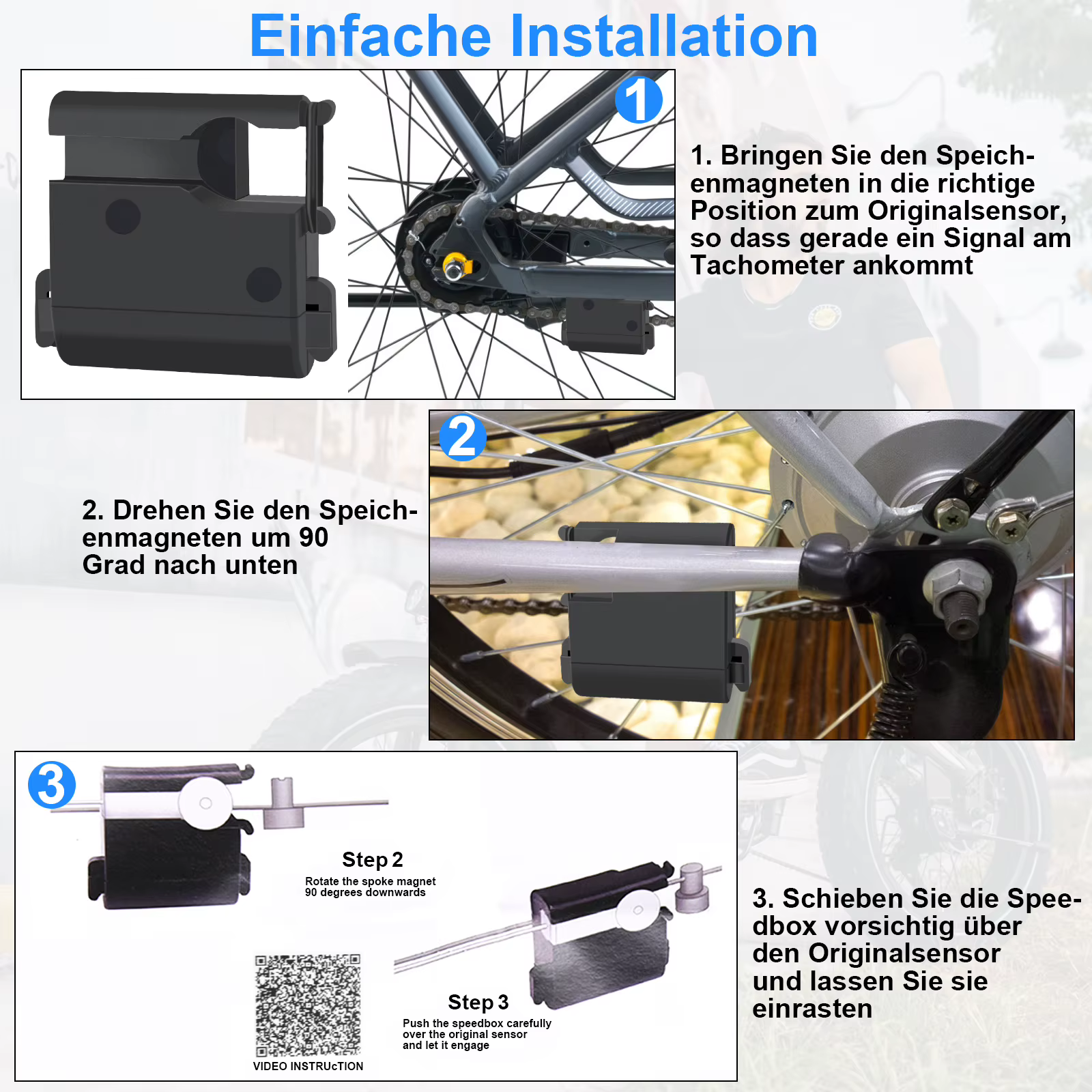 E-Bike Speedbox, Speedbox pour Vélo électrique par CPU 50 Km/h