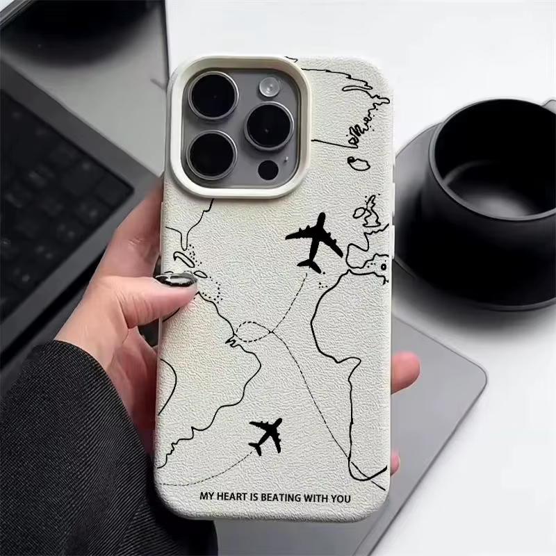 Coque pour VIVO V40 V50 V60 Lite Y04 Y29S Y400 Y33S Y21S Y22S Y17S Y03 Y04 Y18 Y28S Y28 Y39 Y31 X200FE avec motif avion