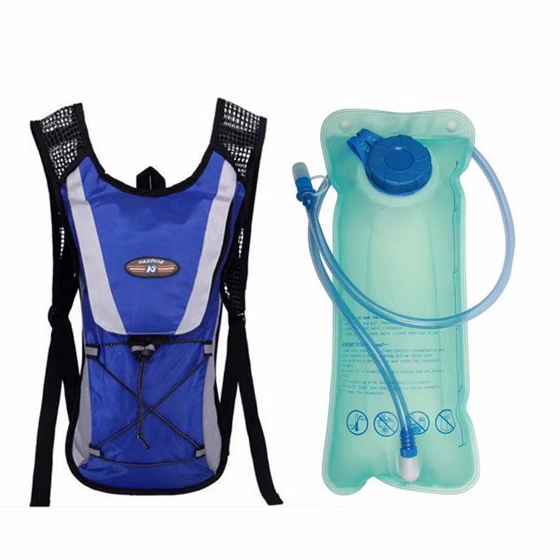 Sac de vélo avec sac d'eau 2L étanche Sports de plein air cyclisme sac à dos respirant équitation hydratation