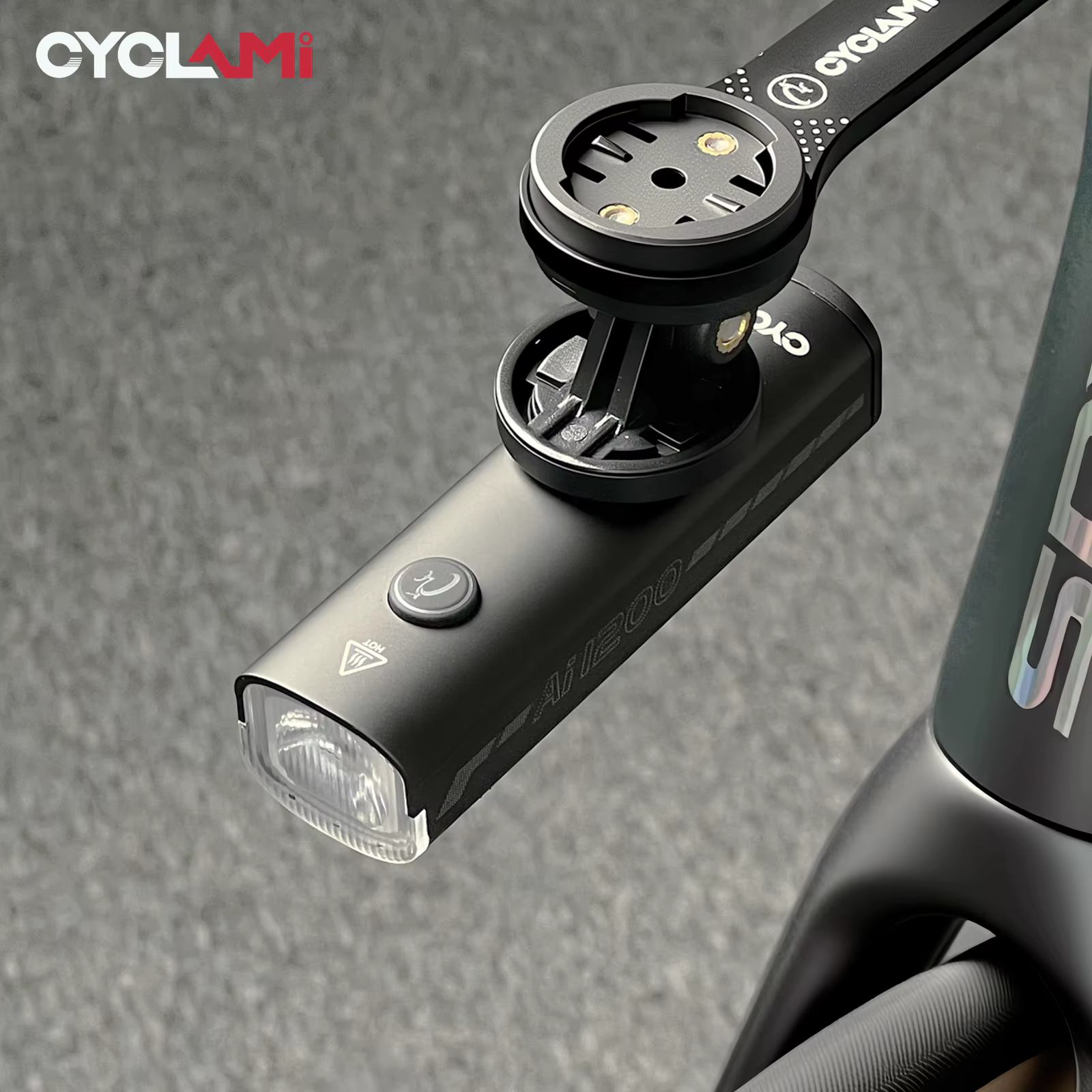 CYCLAMI AI-1200 phare de vélo vtt