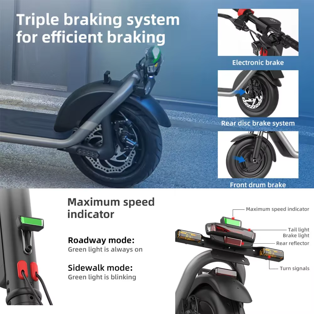 HUANCI X11 Scooter électrique 13AH 450W pliable e