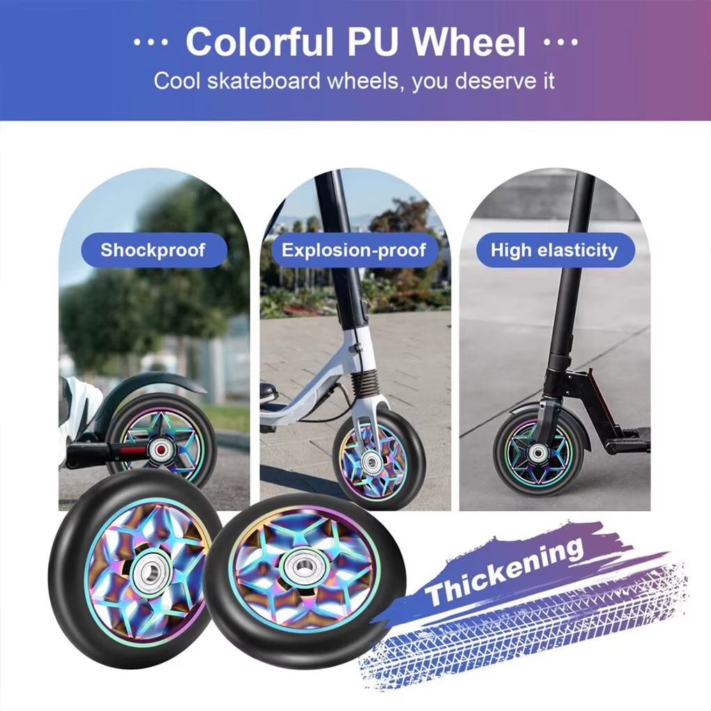 Roues de rechange pour trottinette avec roulements en aluminium