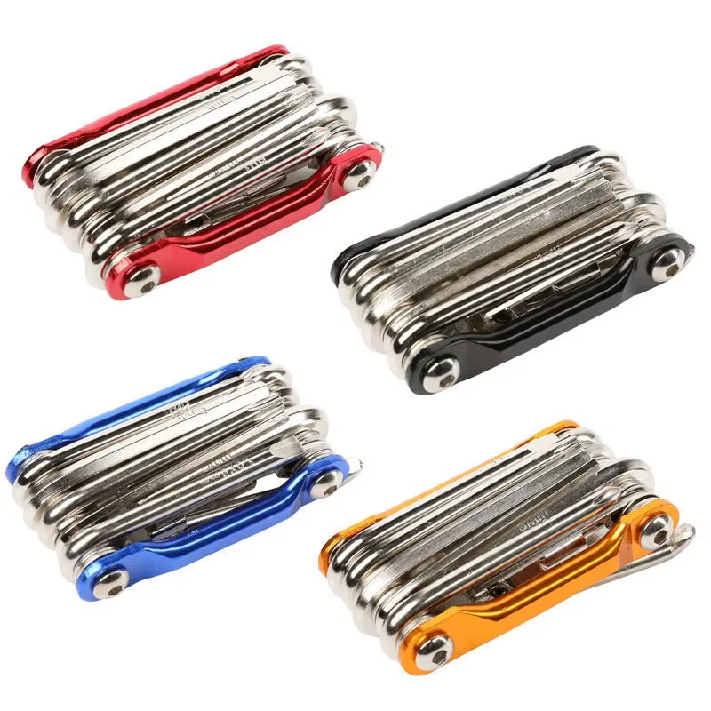 Kit d'outils de réparation de vélo multifonctionnel Portable 11 en 1