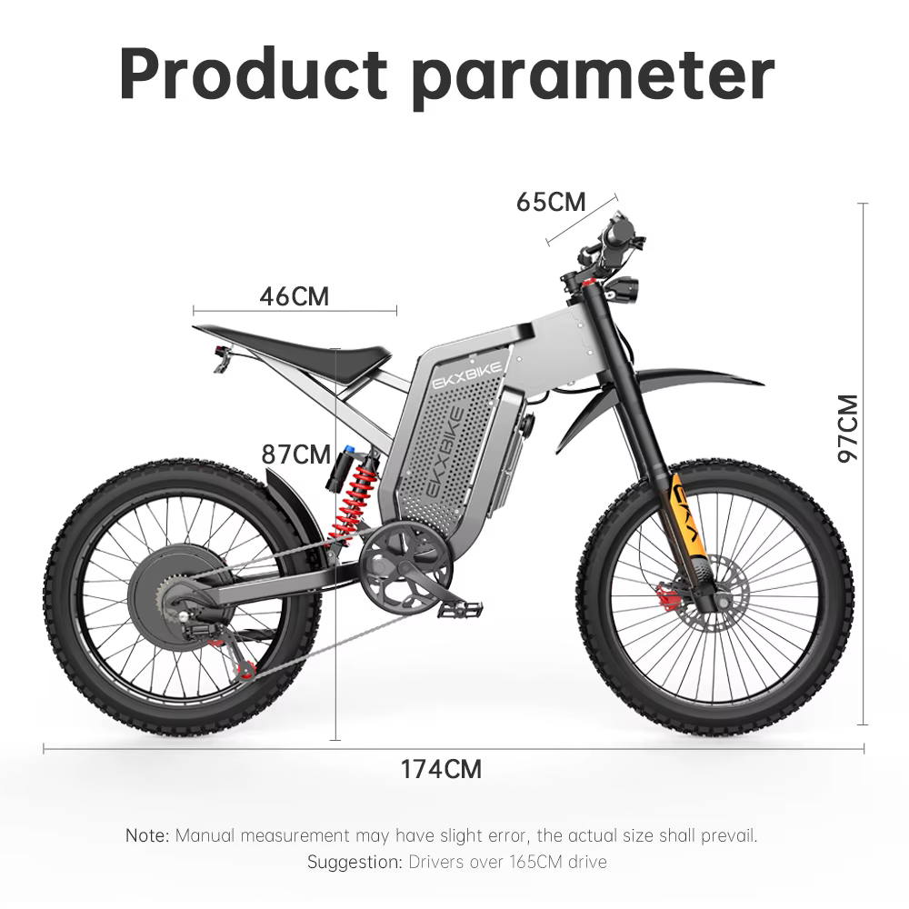 EKX X21 Max motos électriques 3000W moteurs sans engrenage sans brosse 60V30AH vitesse de la batterie au Lithium 85Kmh adulte hors route Ebike