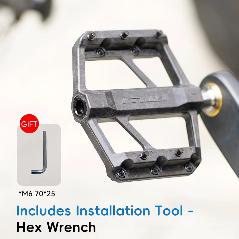 Pédales de vélo légères GUB en fibre de carbone