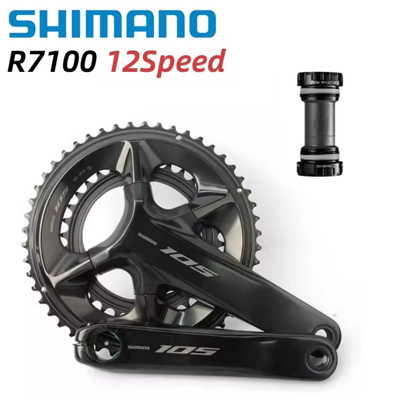 SHIMANO 105 R7100 2X12S HOLLOWTECH II pédalier 2x12 vitesses 165MM 170MM 172.5MM 50-34T 52-36T pour pièces d'origine de vélo de route