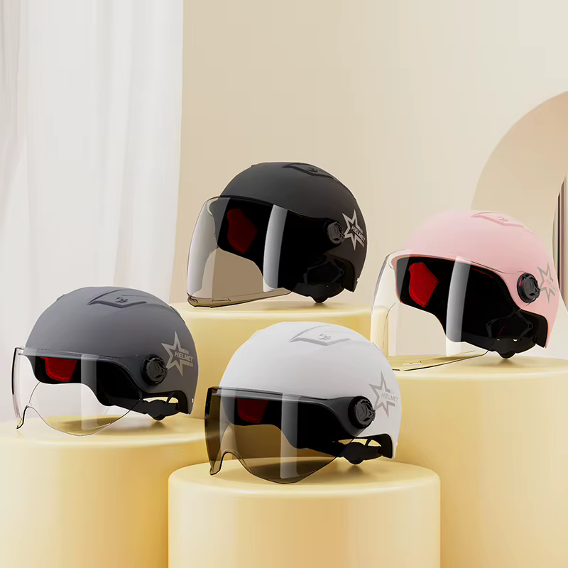 Casque de vélo/moto électrique unisexe toutes saisons