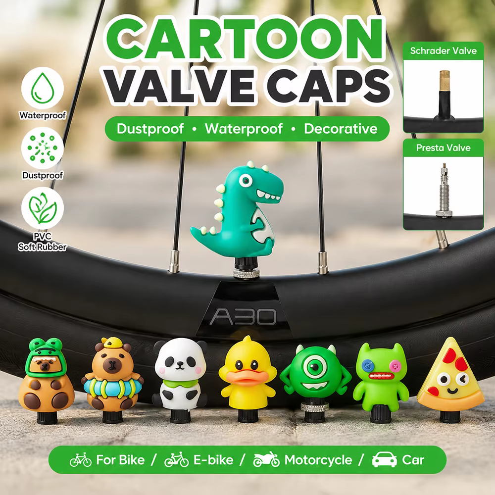 1 pièce / 8 pièces Bouchon de valve universel pour vélo