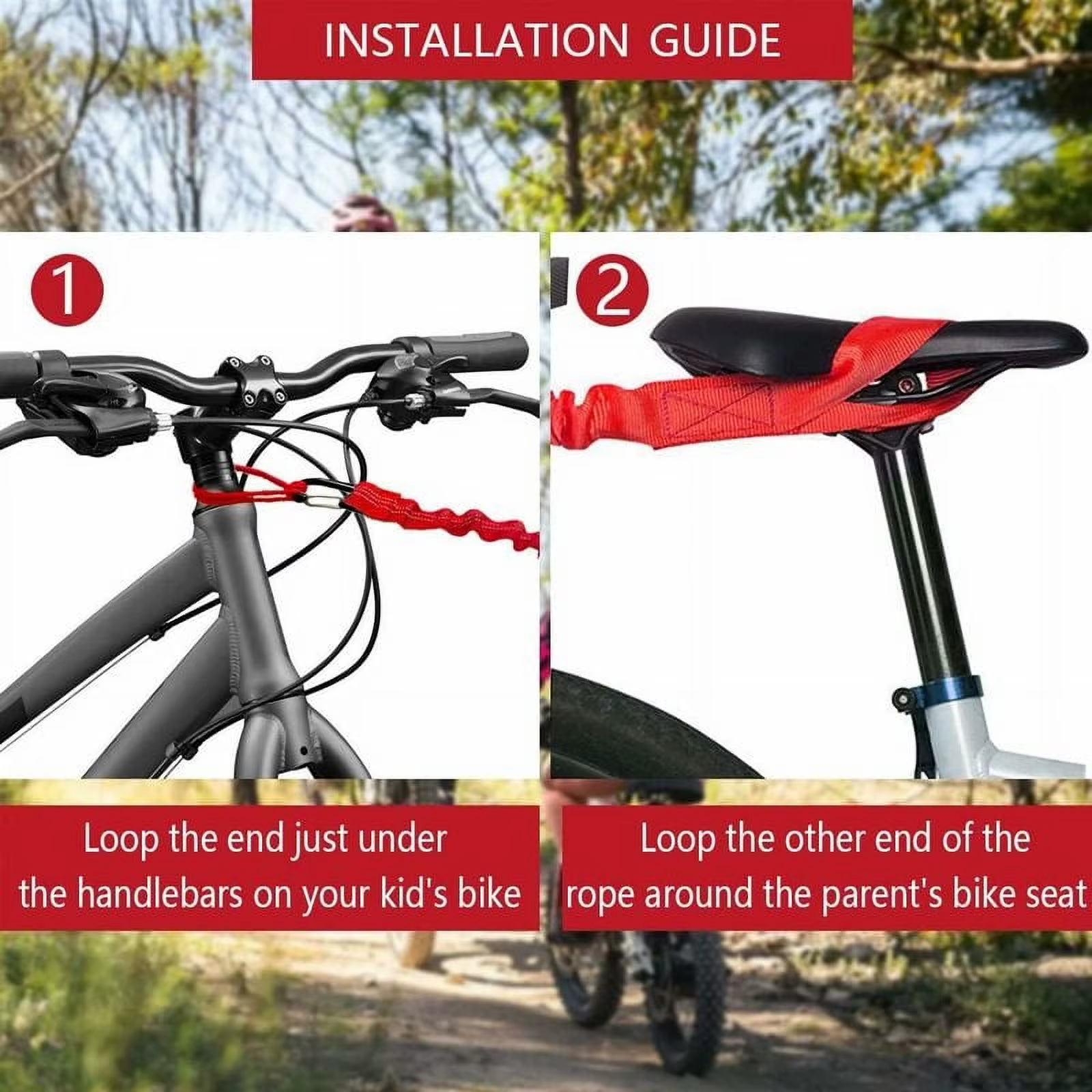 Sangle de remorquage de vélo