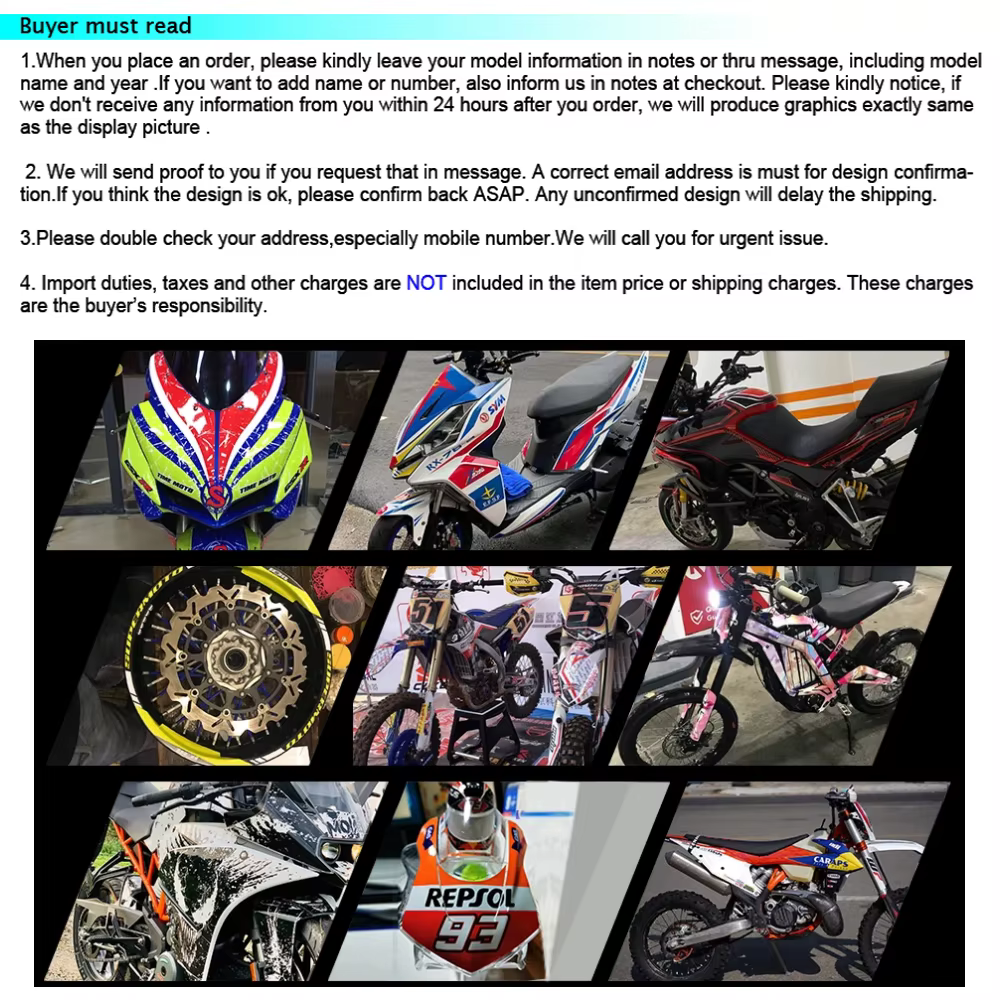 Autocollants Dirt eBike Wrap Kit Déco Vinyle Graphique